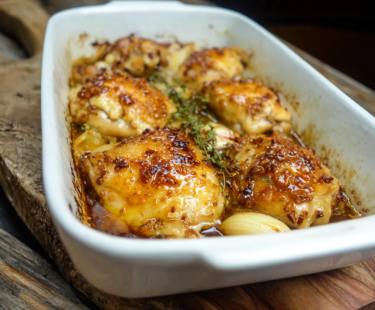Easy Honey Garlic Chicken Bake