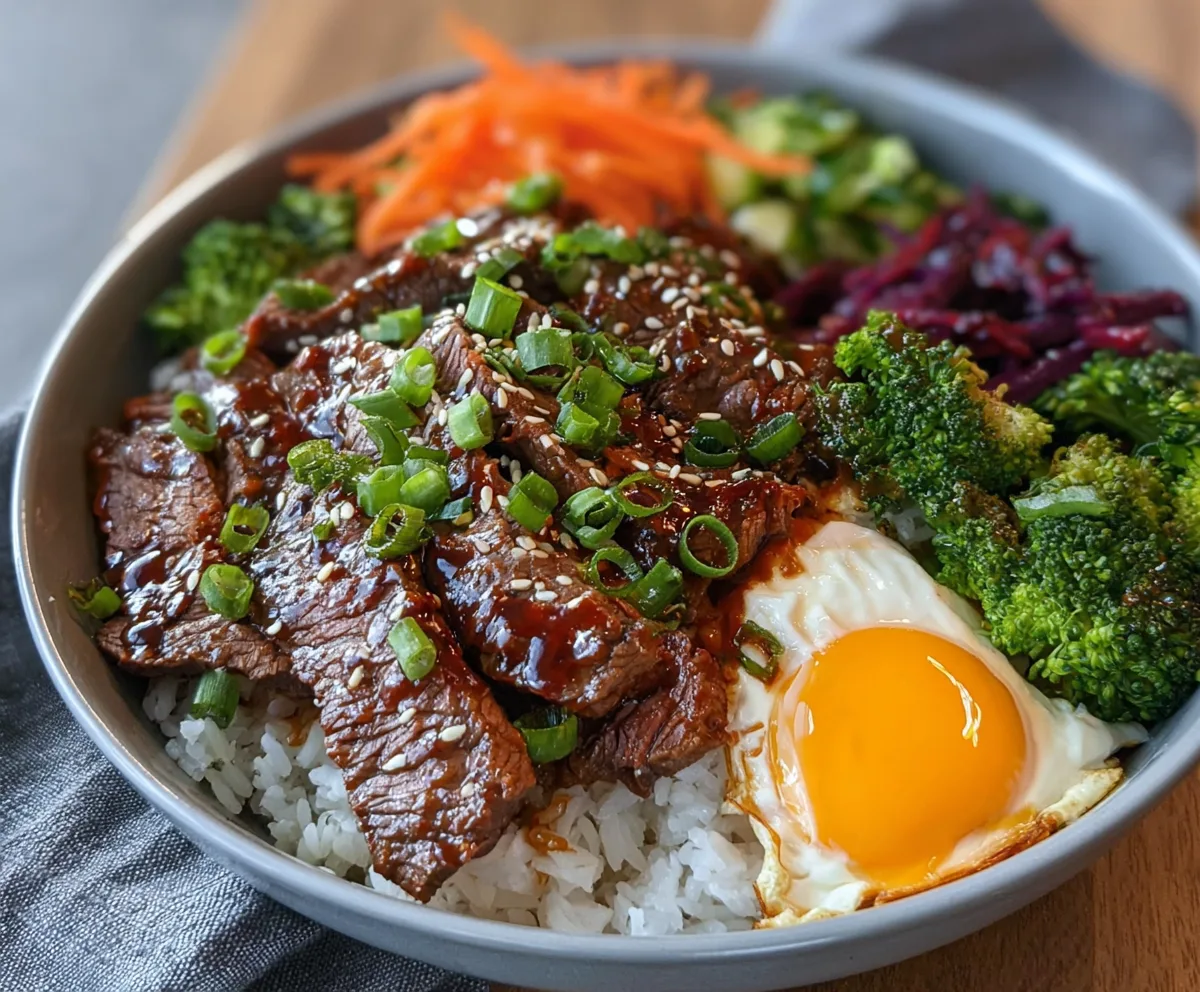 Easy Korean BBQ Beef Bowls