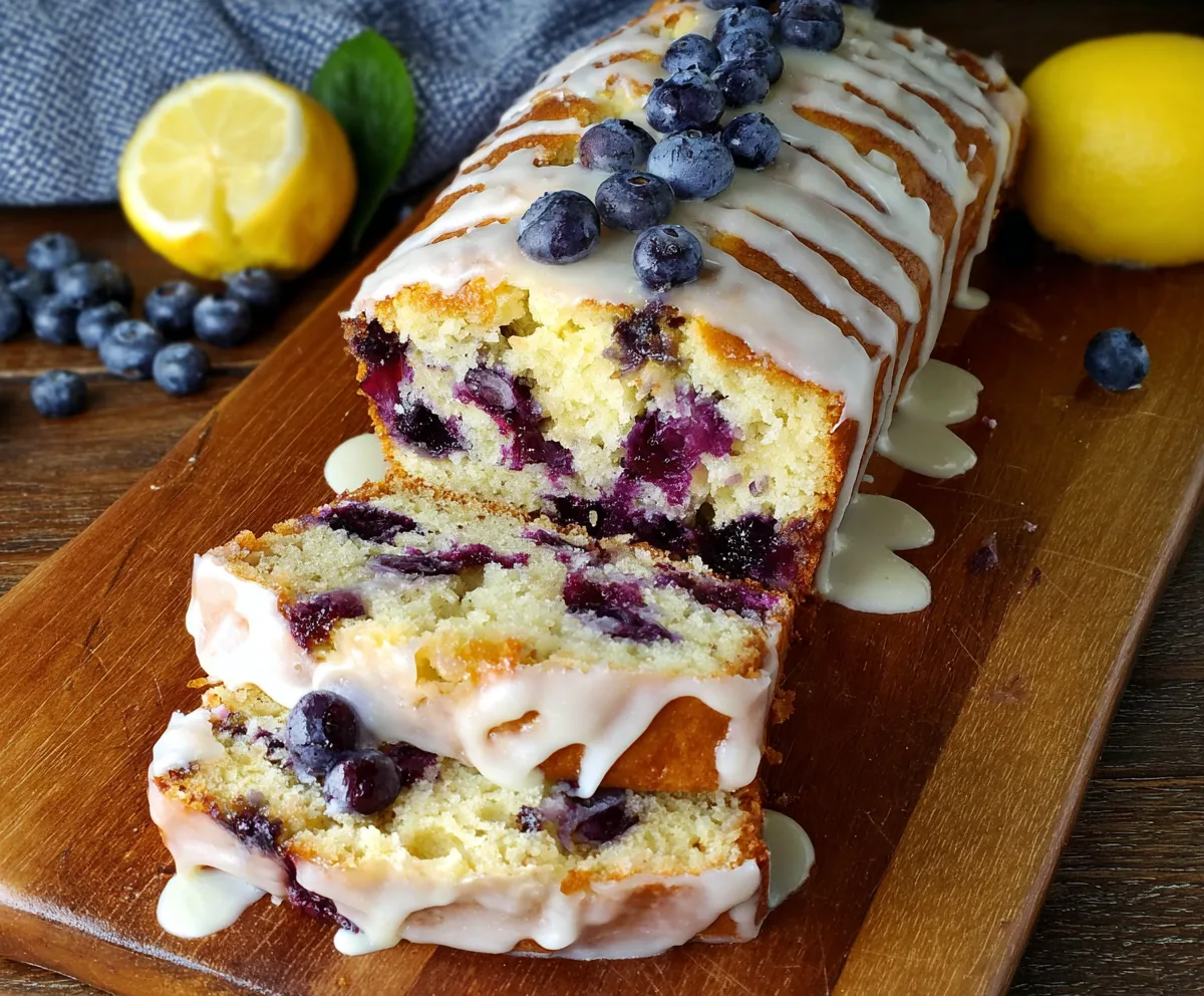 Easy Lemon Blueberry Loaf Cake