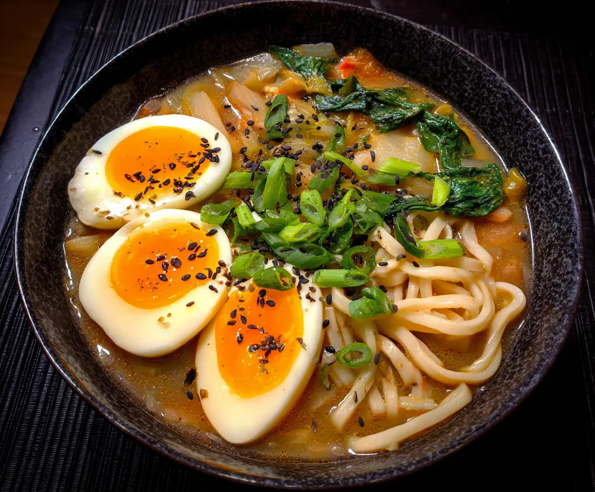 Easy Miso Ramen with Soft Boiled Egg