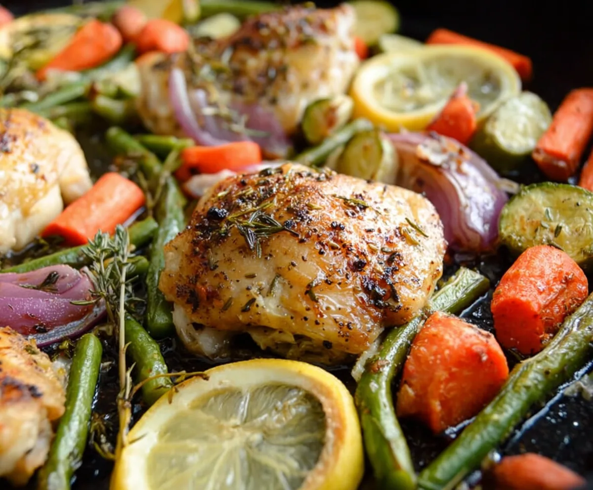 Easy One Pan Lemon Garlic Chicken