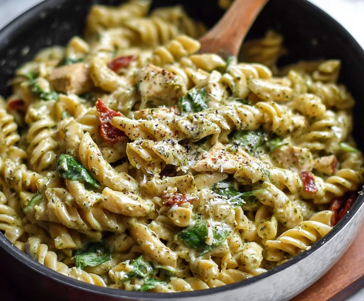 Creamy Pesto Pasta One Pot Recipe
