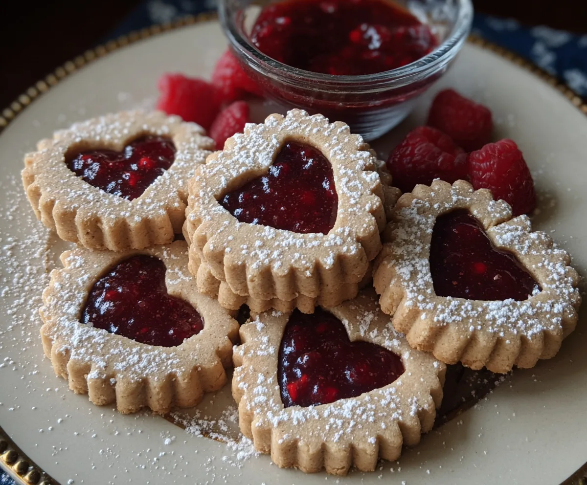 Easy Raspberry Linzer Cookies Recipe