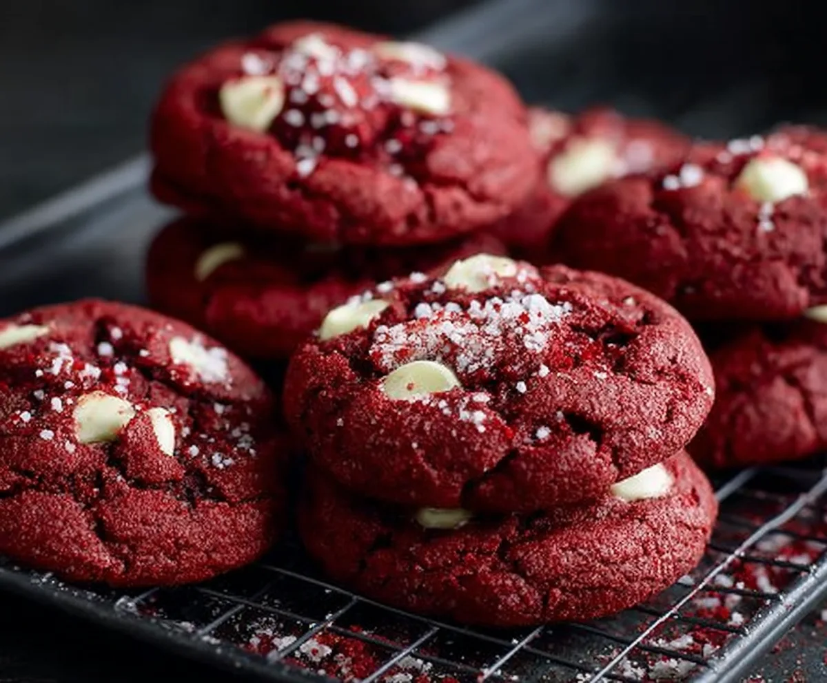 Soft Red Velvet Cookies Recipe