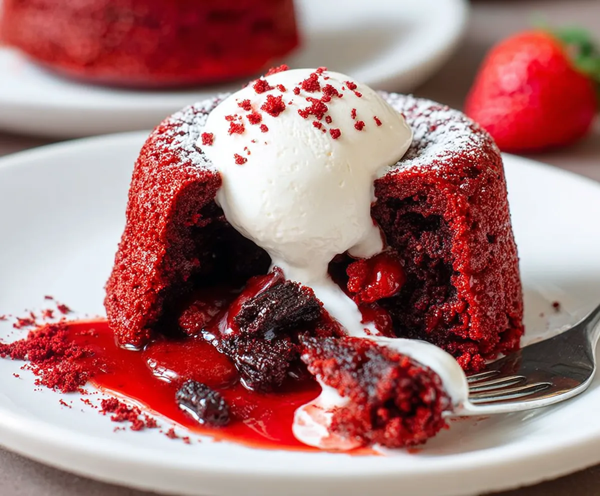 Easy Red Velvet Lava Cakes Recipe