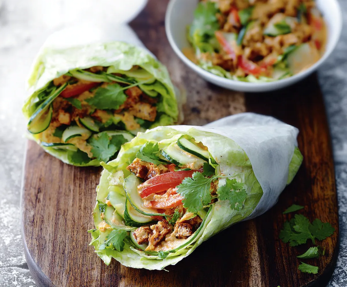 Easy Roasted Veggie & Hummus Wrap