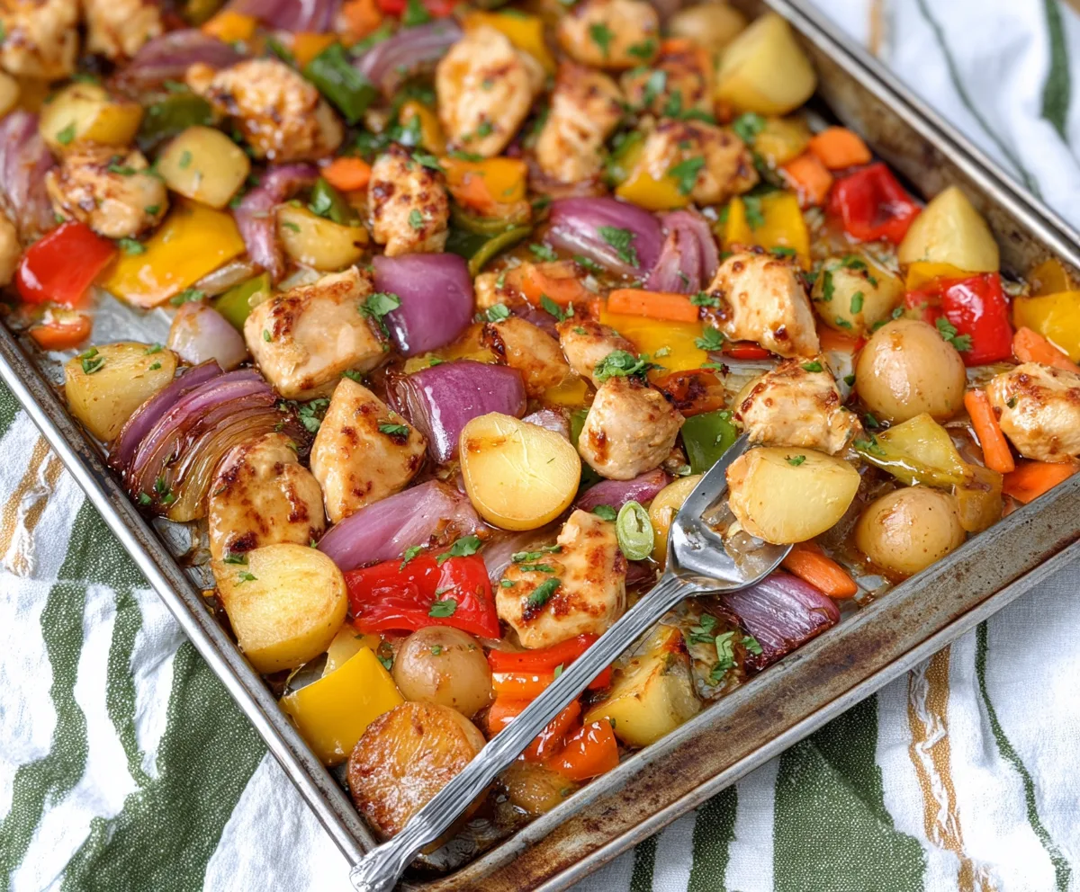 Easy Sheet Pan Sweet & Sour Chicken