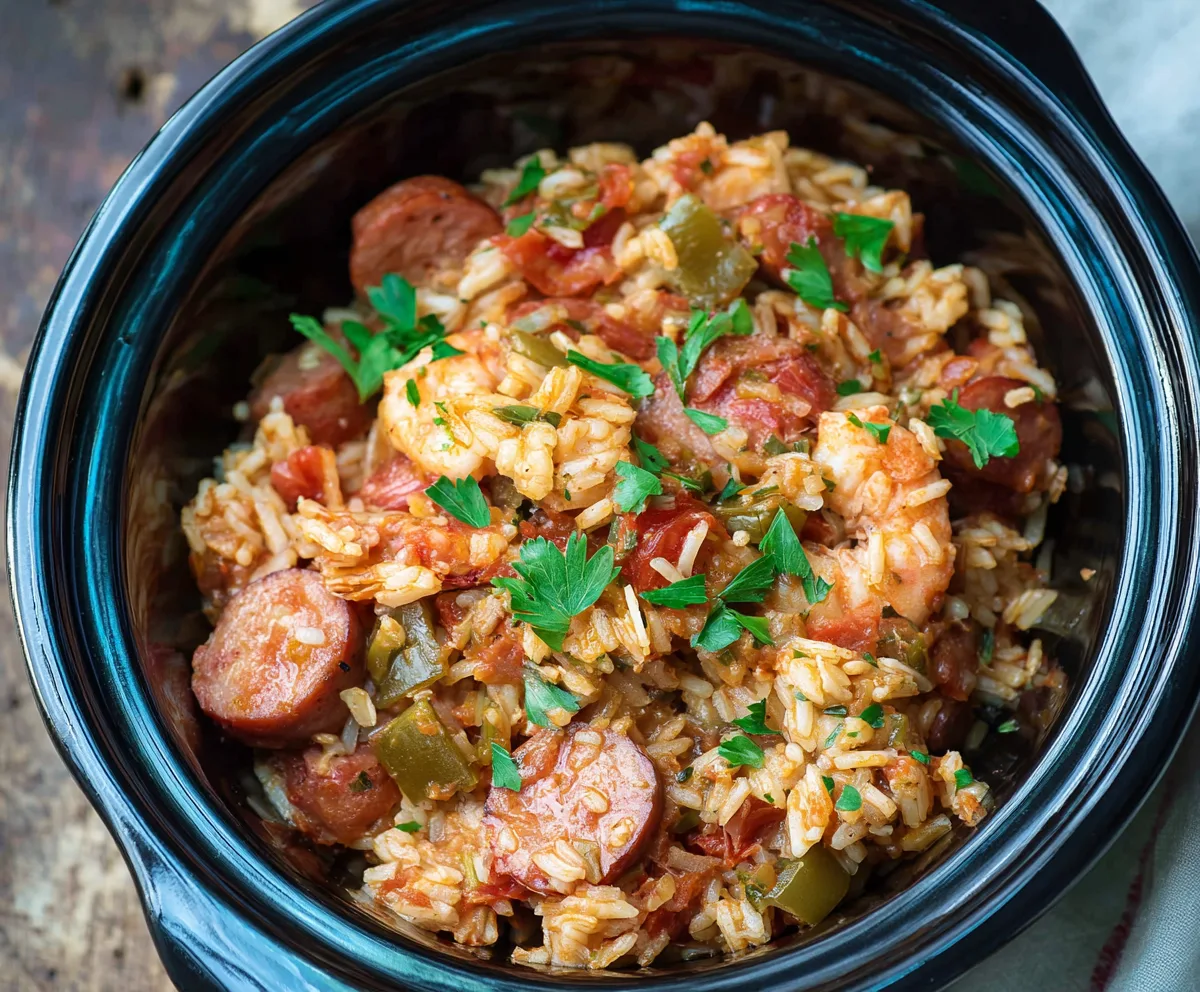 Easy Slow Cooker Jambalaya Recipe