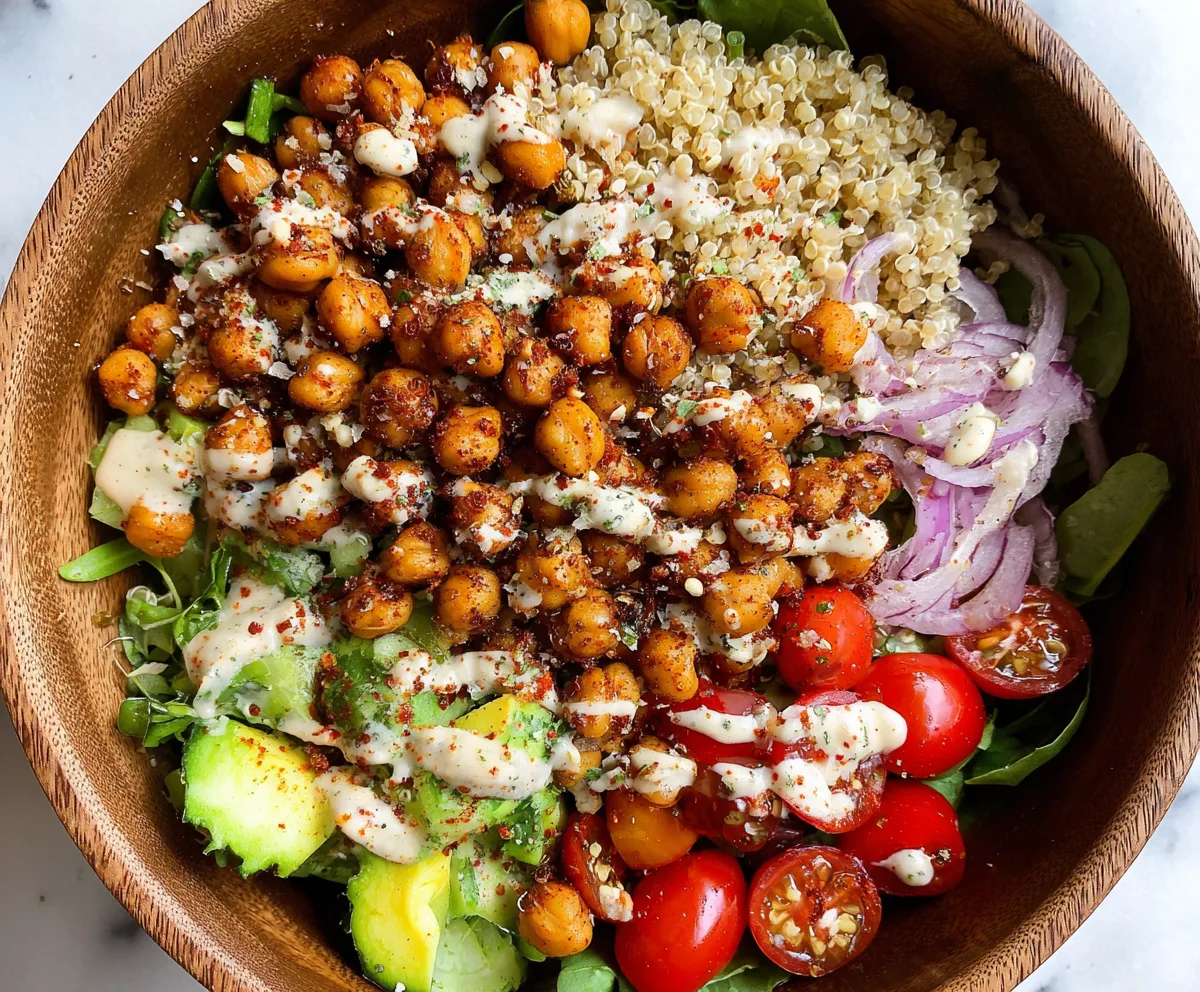 Easy Spicy Chickpea Grain Bowl