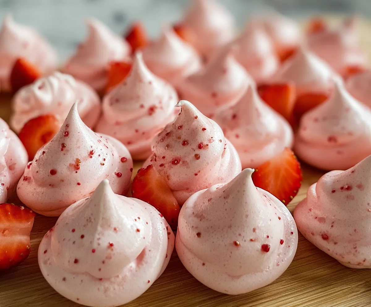 Easy Strawberry Meringue Kisses Recipe