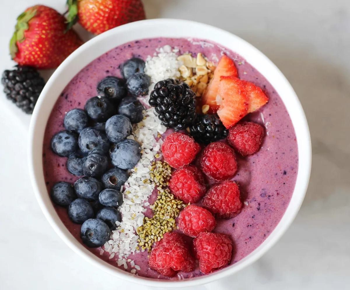 Triple Berry Smoothie Bowl Recipe