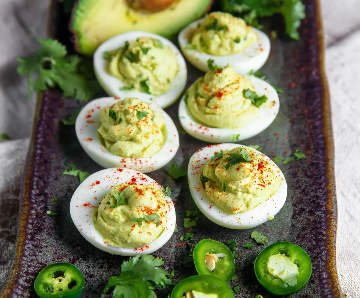 Easy Avocado Deviled Eggs Recipe