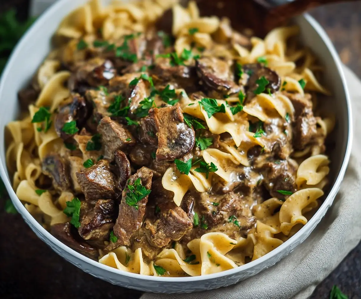 Easy One Pot Beef Stroganoff