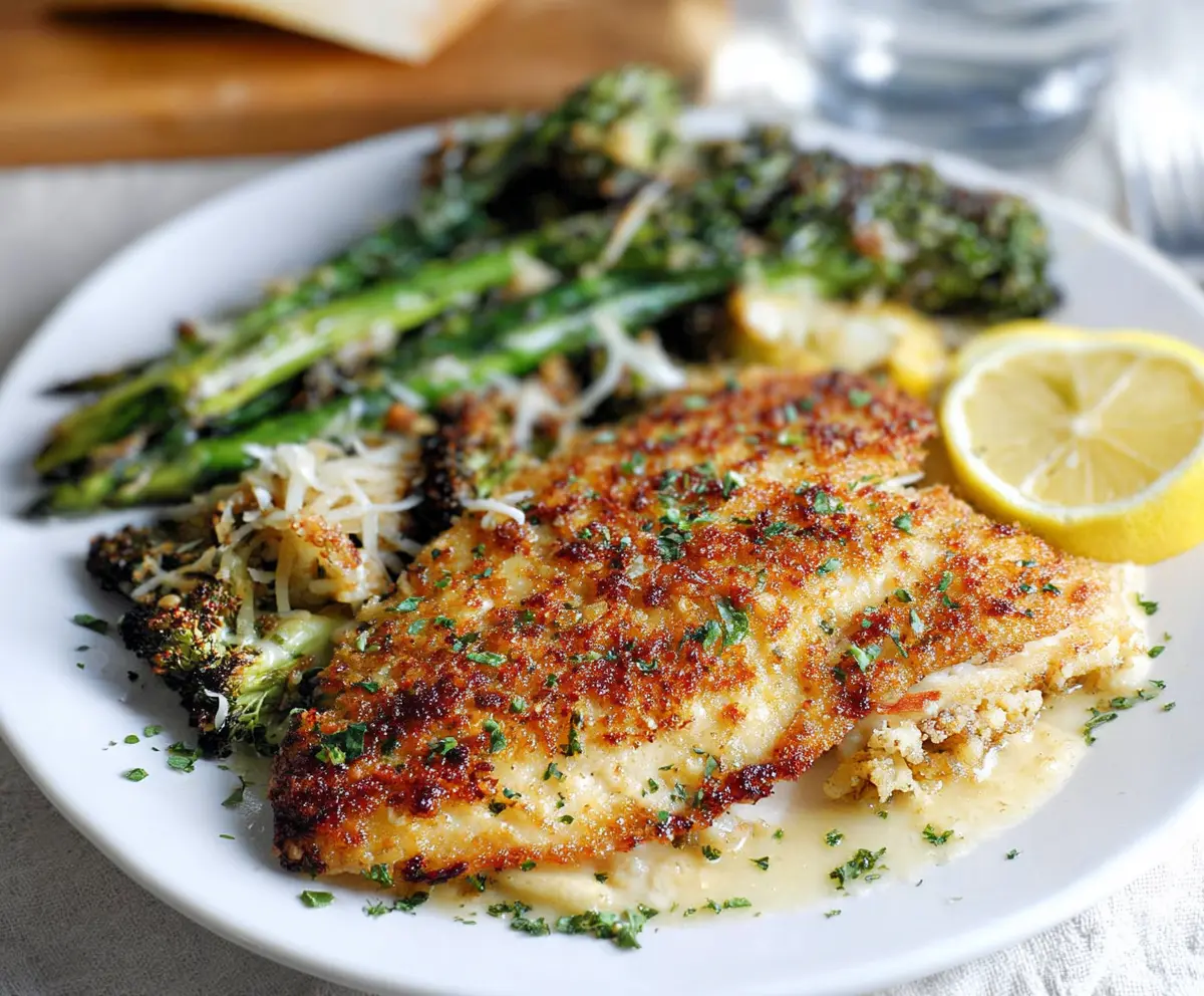 Easy Broiled Tilapia Parmesan