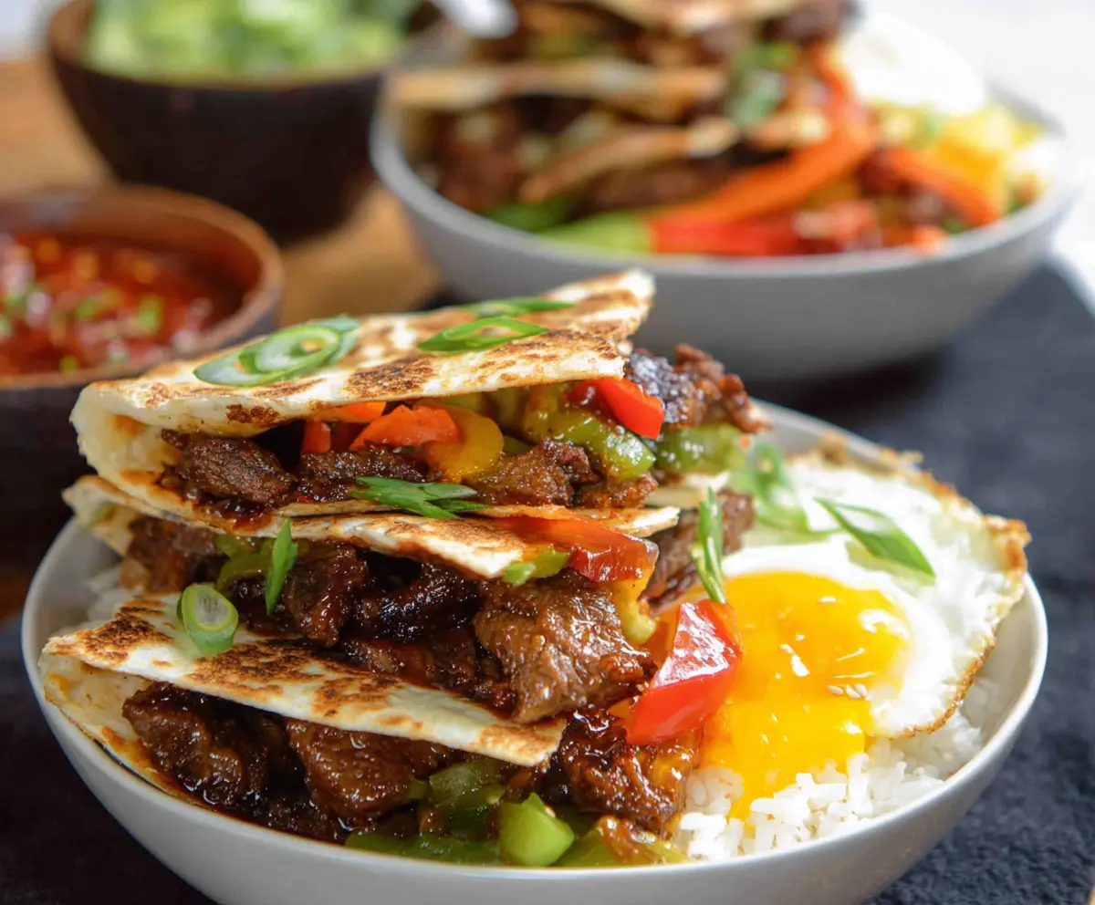 Easy Chicken Fajita Quesadillas
