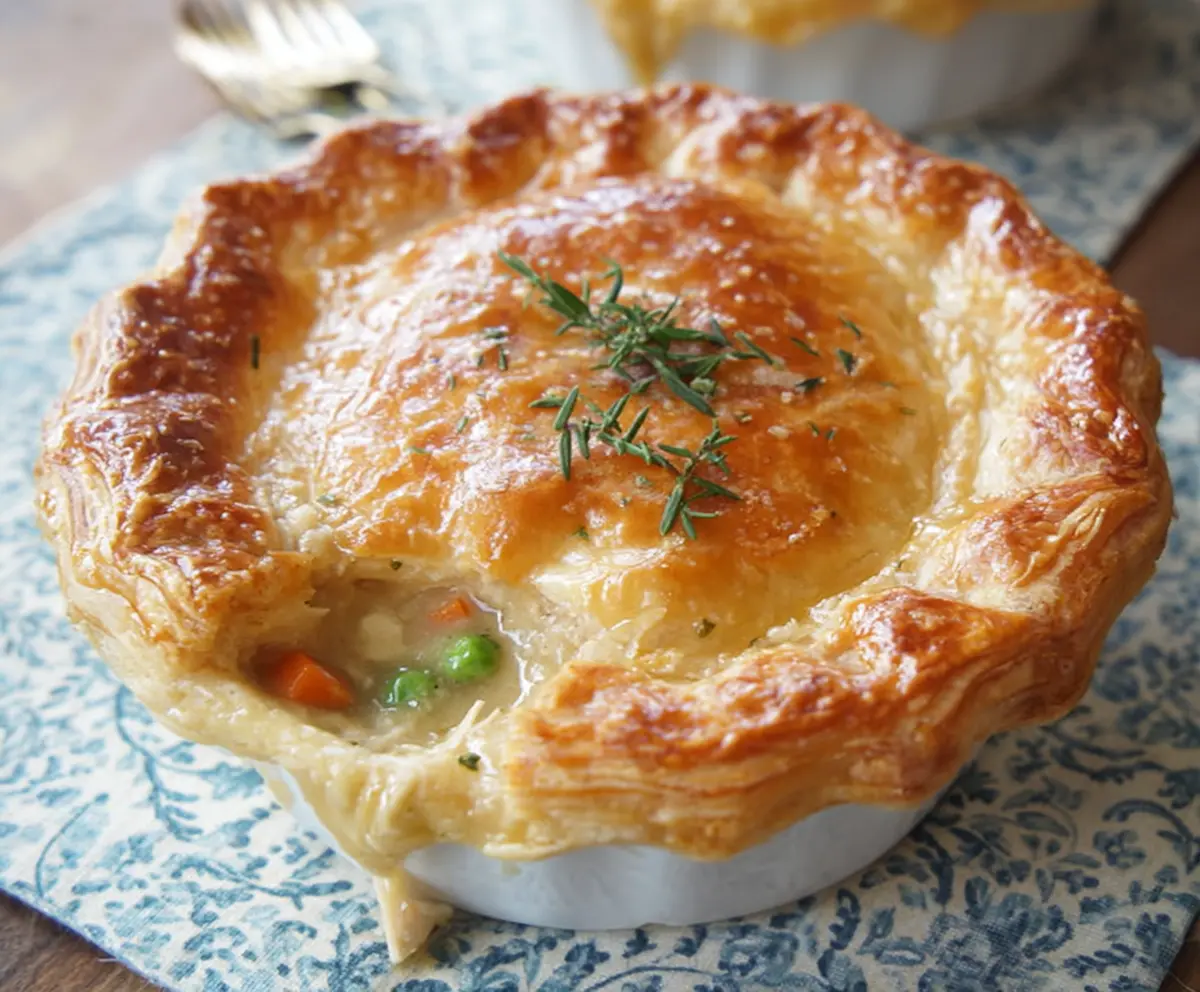 Easy Chicken Pot Pie with Puff Pastry