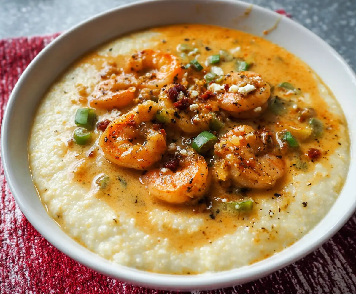 Easy Creamy Shrimp and Grits