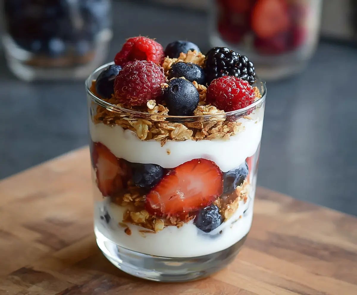 Easy Greek Yogurt Berry Parfait