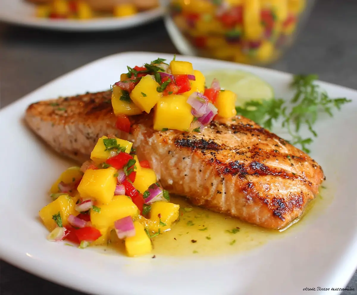 Easy Grilled Salmon with Mango Salsa
