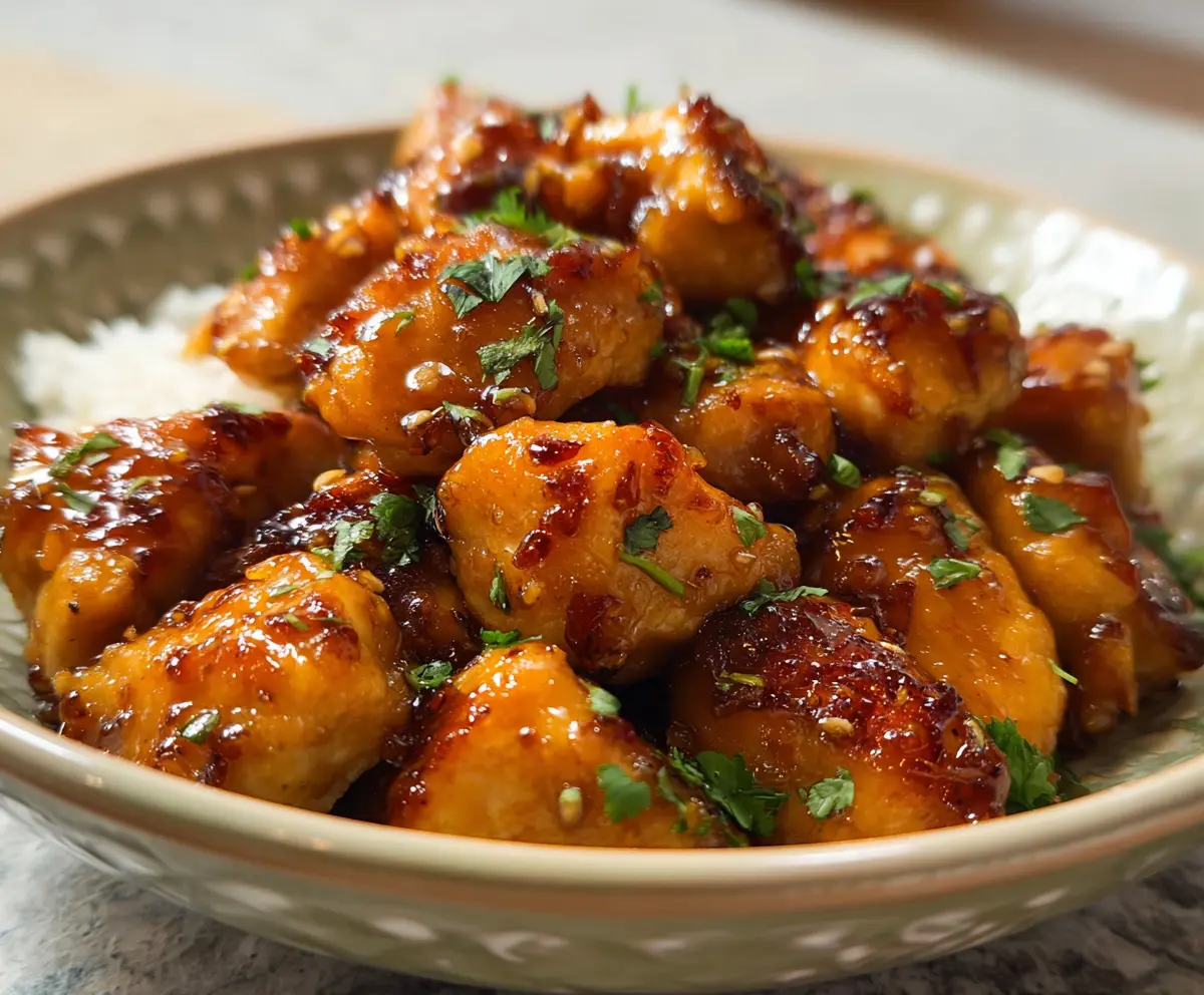 Easy Honey Garlic Chicken Bites