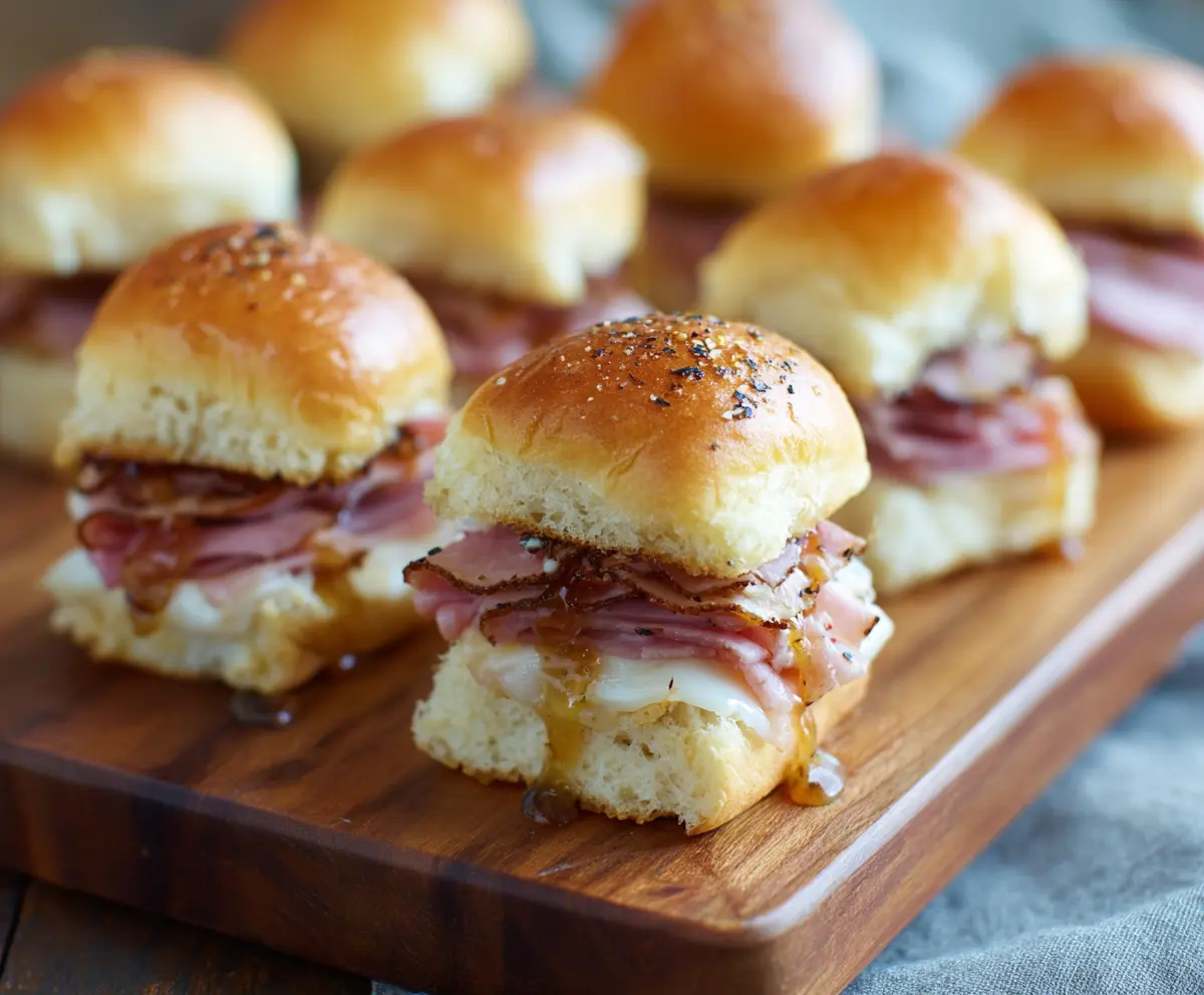 Easy Honey Mustard Ham Sliders