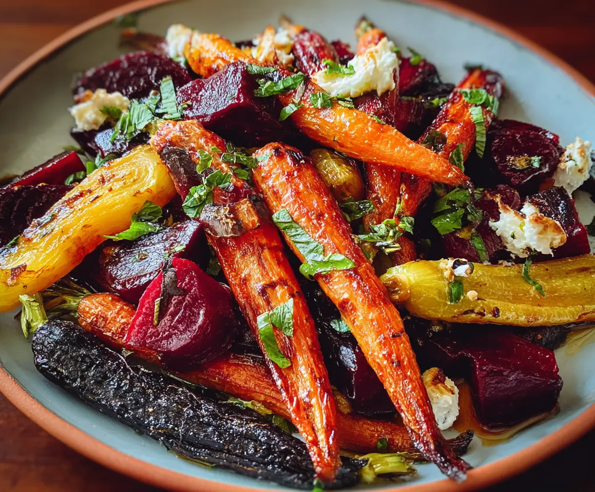 Maple Roasted Carrot Beet Salad