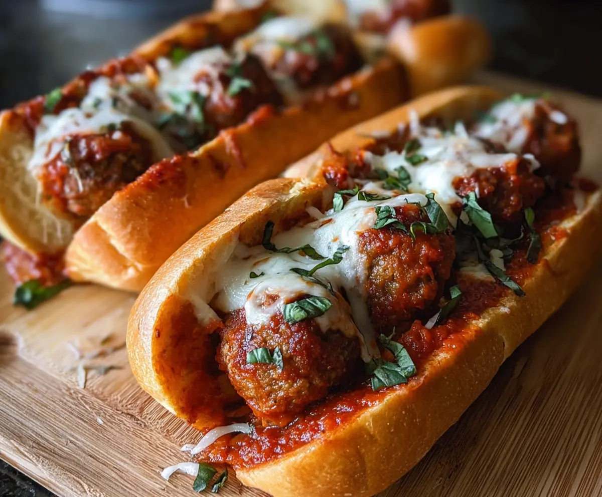 Easy Meatball Marinara Subs