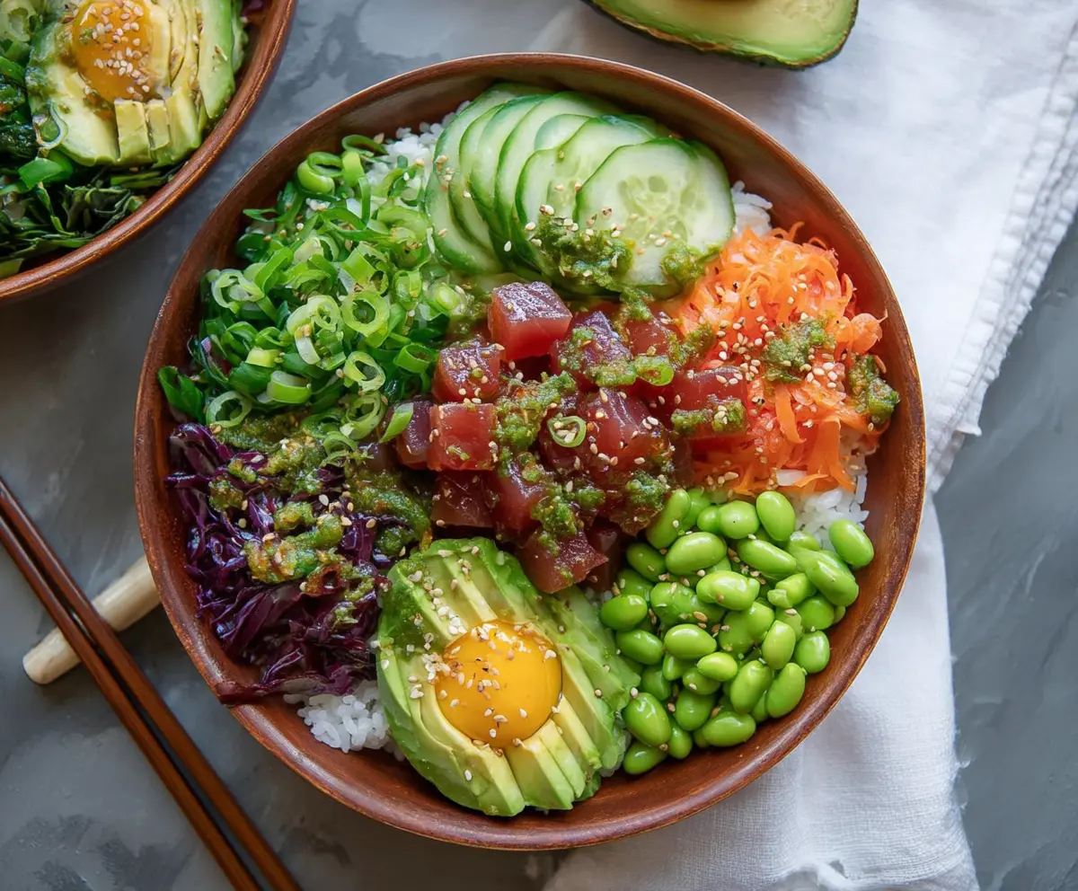 Easy Spicy Tuna Poke Bowl Recipe