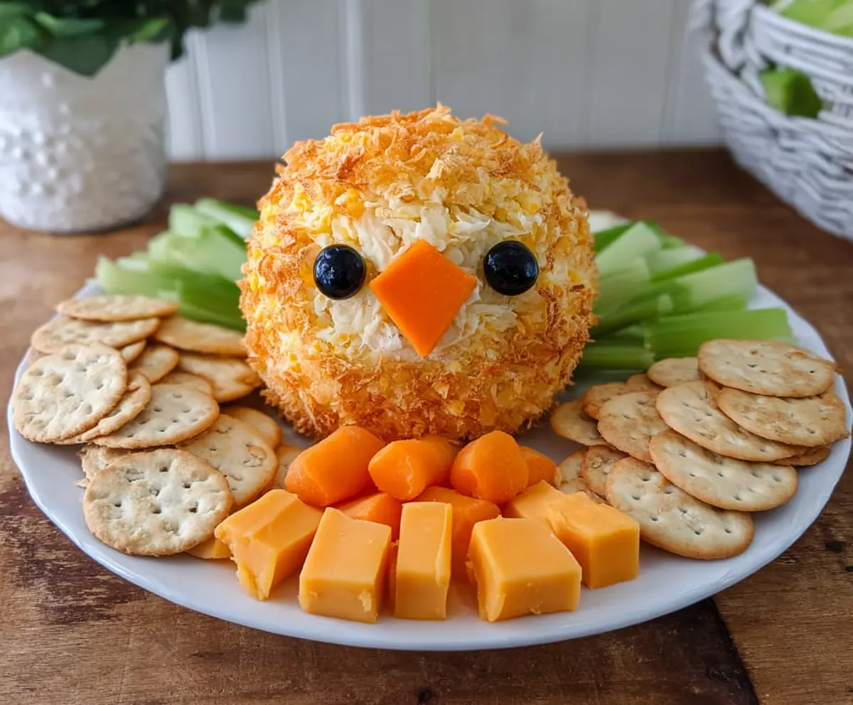 Easy Spring Chick Cheeseball Recipe