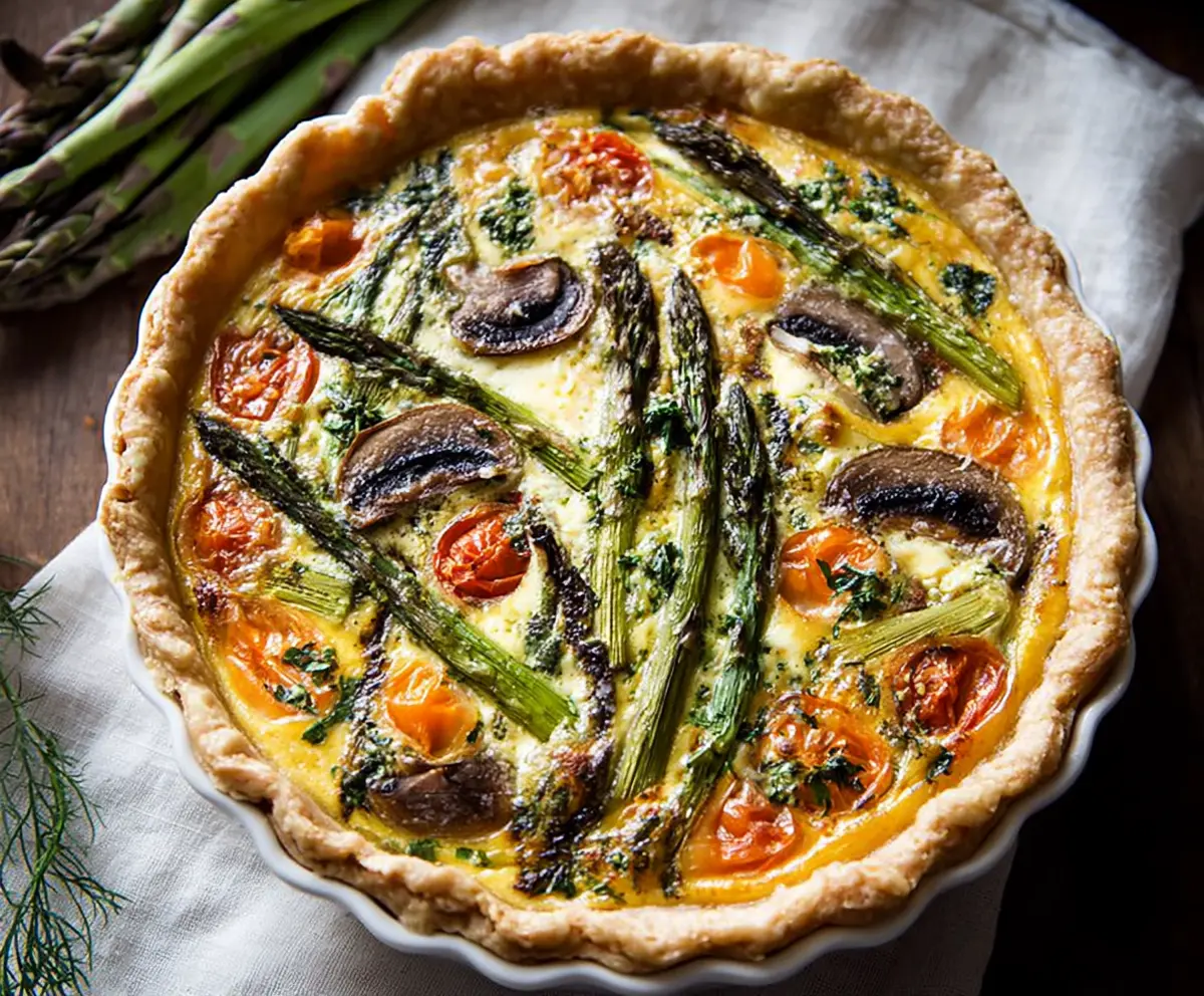 Easy Spring Garden Veggie Quiche