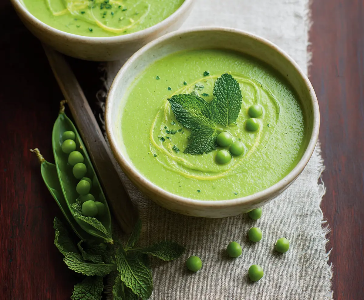 Fresh Spring Pea Fresh Spring Pea Mint Soup Recipe