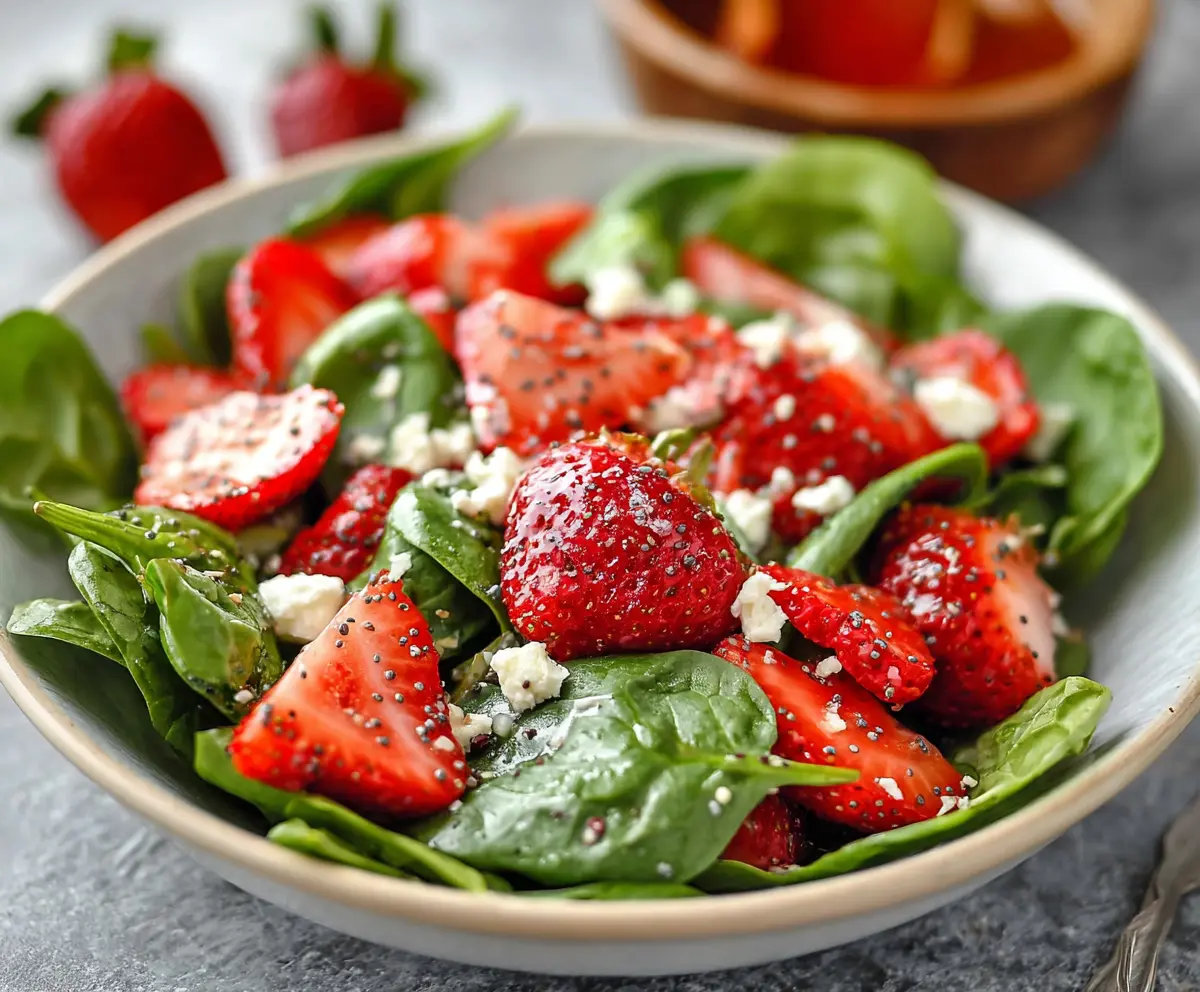 Fresh Strawberry Spinach Salad