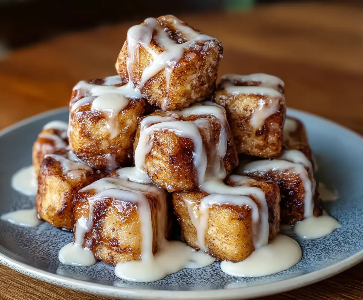 Easy Cinnamon Roll French Toast Bites