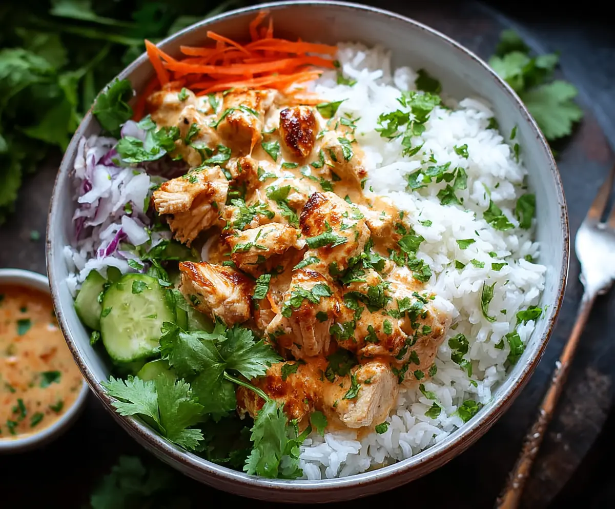 Easy Coconut Chicken Rice Bowl