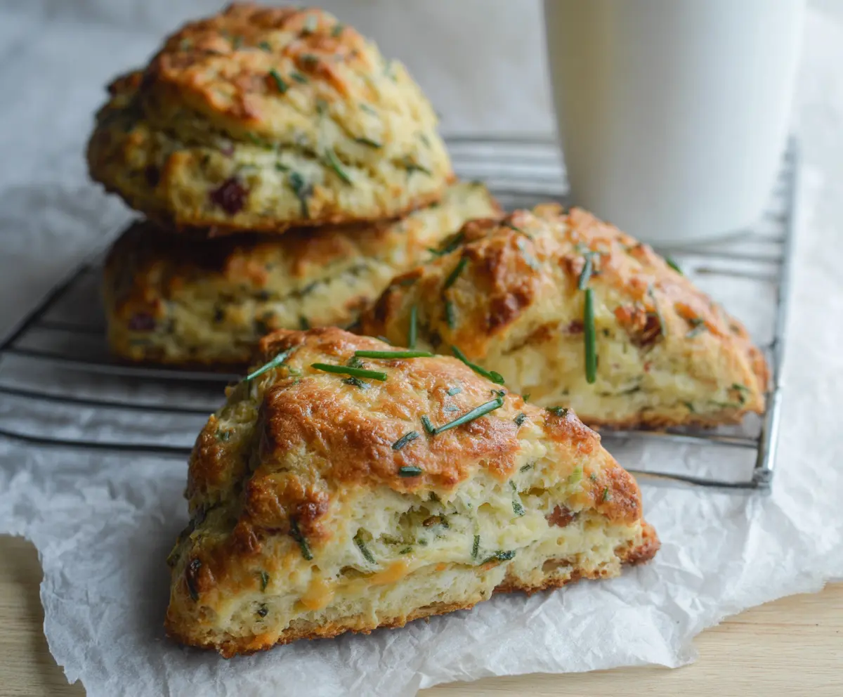 Easy Irish Cheddar & Chive Scones