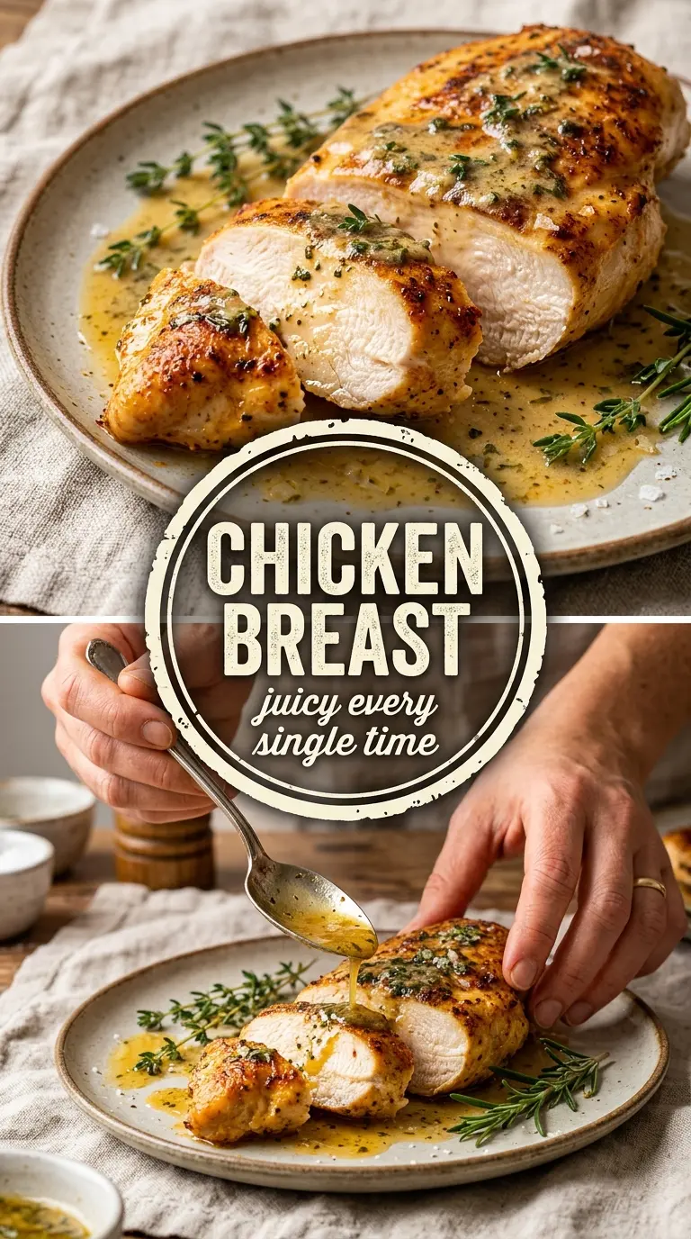 Juicy Herb-Butter Chicken Breast golden garlicky tender