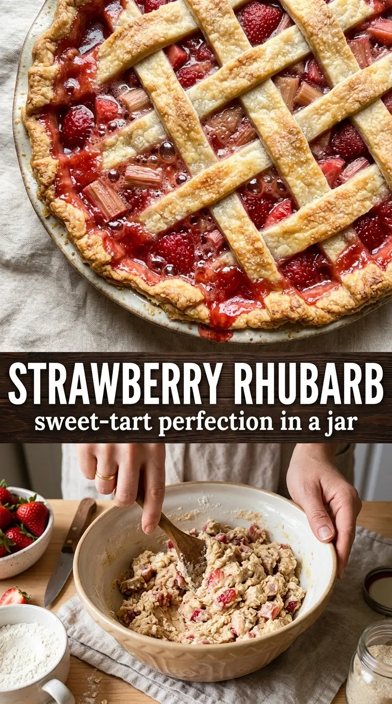 Strawberry Rhubarb Sauce glossy jammy