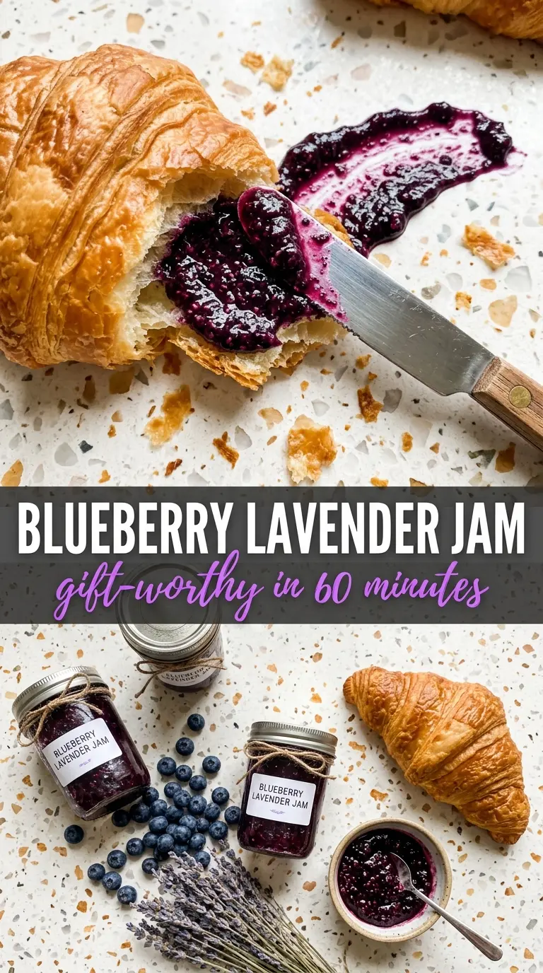 Blueberry Lavender Jam glossy floral fruity