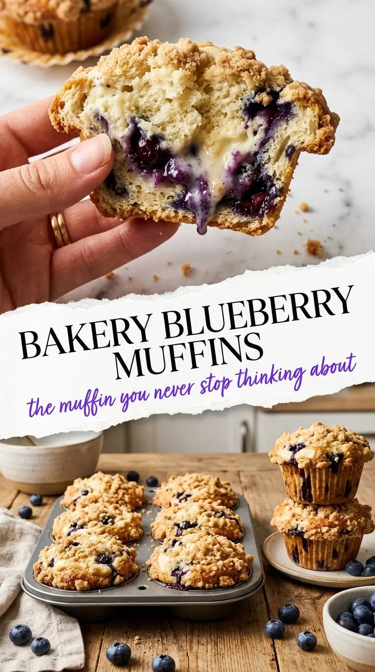 Blueberry Muffins with Cream Cheese Swirl creamy crumbly juicy