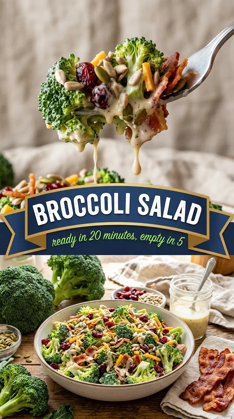 Broccoli Salad crisp creamy tangy