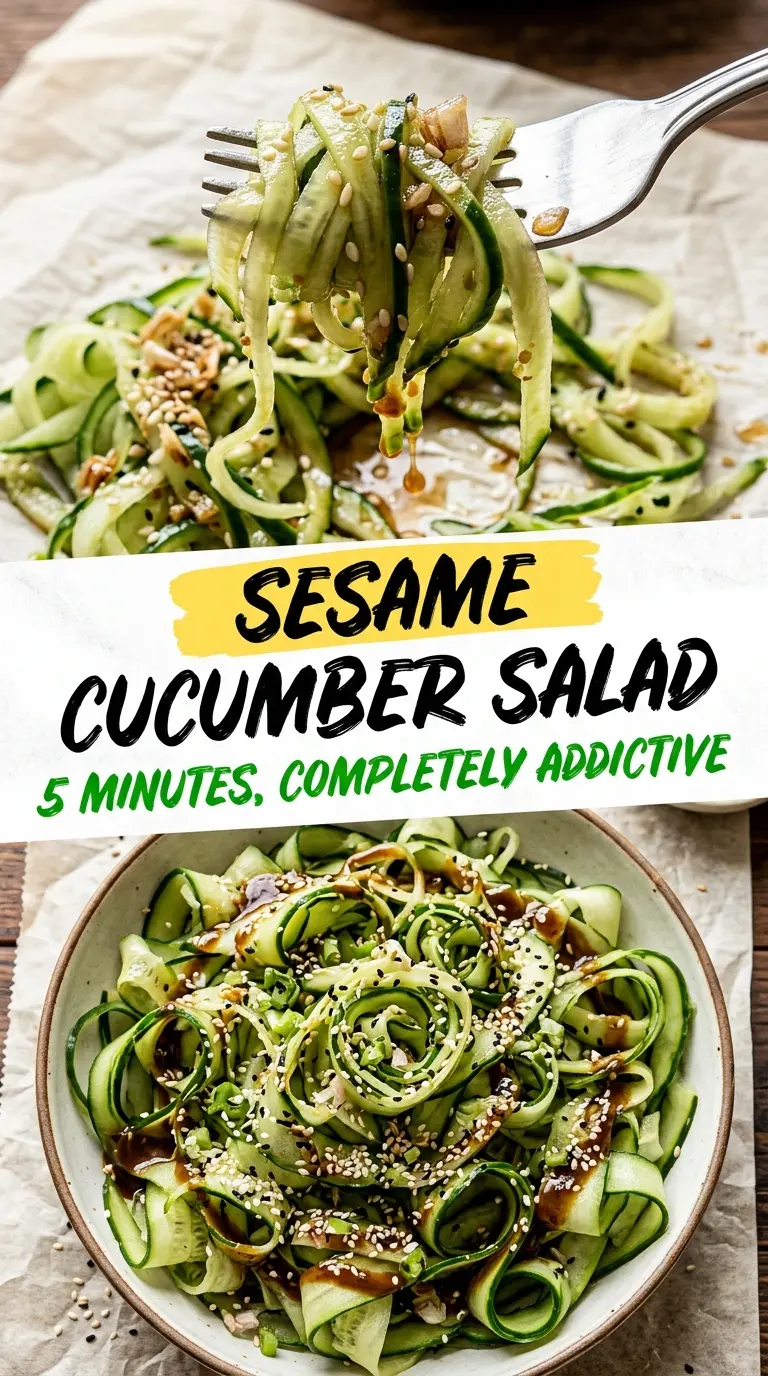 cucumber salad crisp sesame-ginger