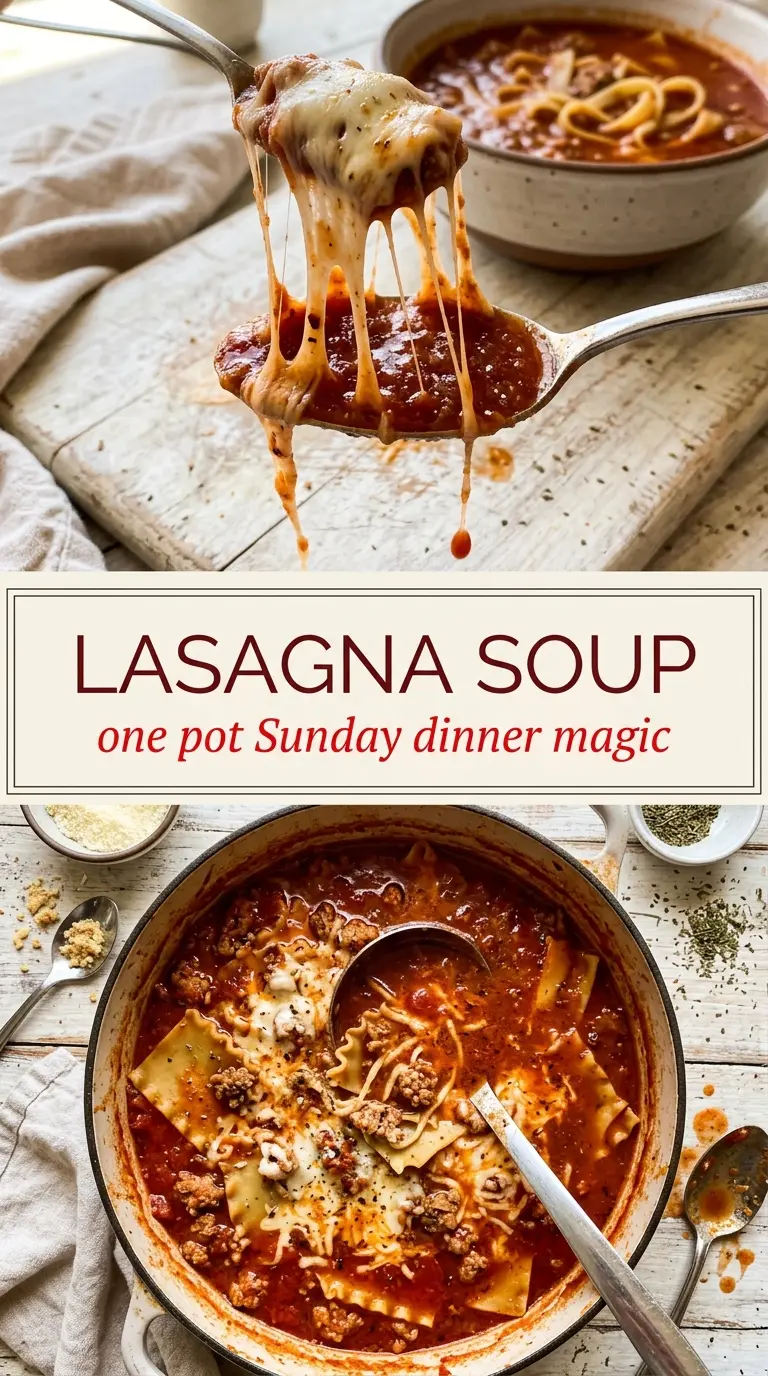 lasagna soup cheesy savory