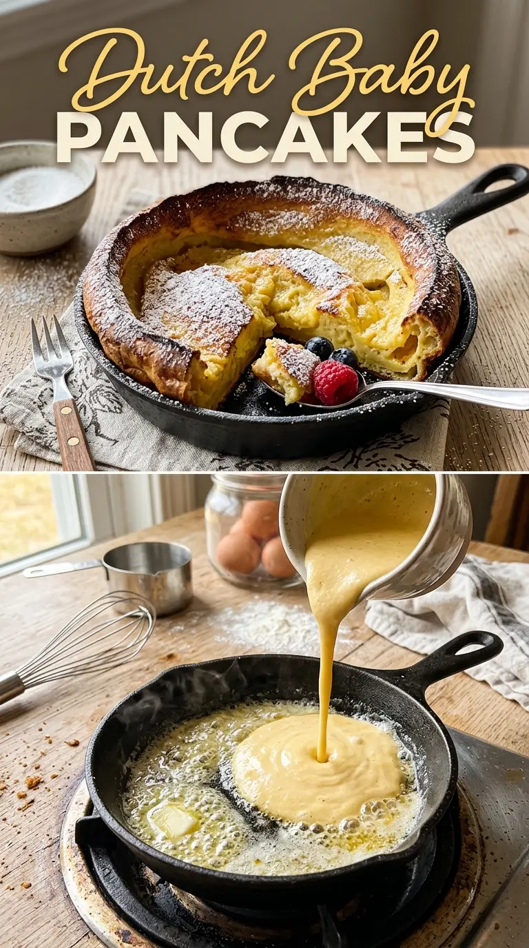 Mini Dutch Baby Pancakes fluffy puffed golden eggy buttery