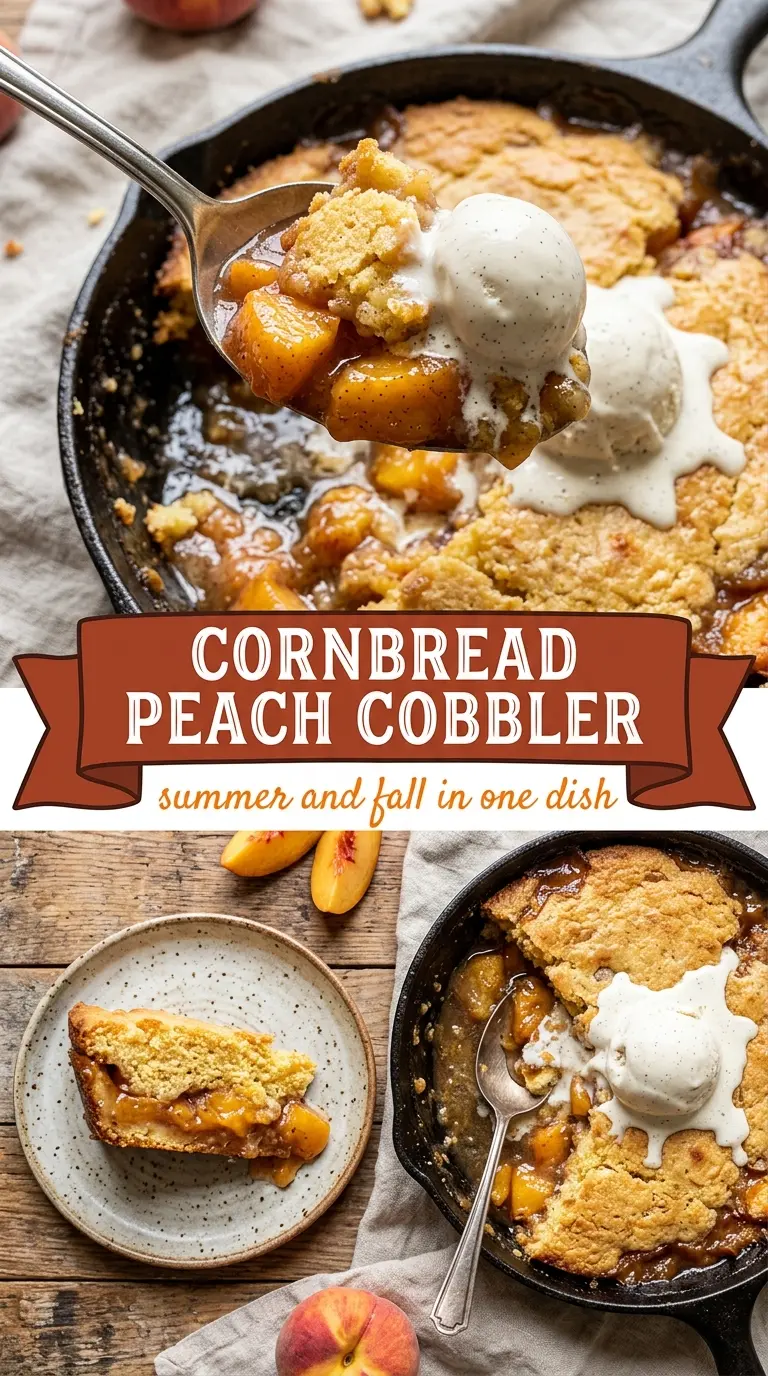 Peach Cobbler brown butter spiced peaches