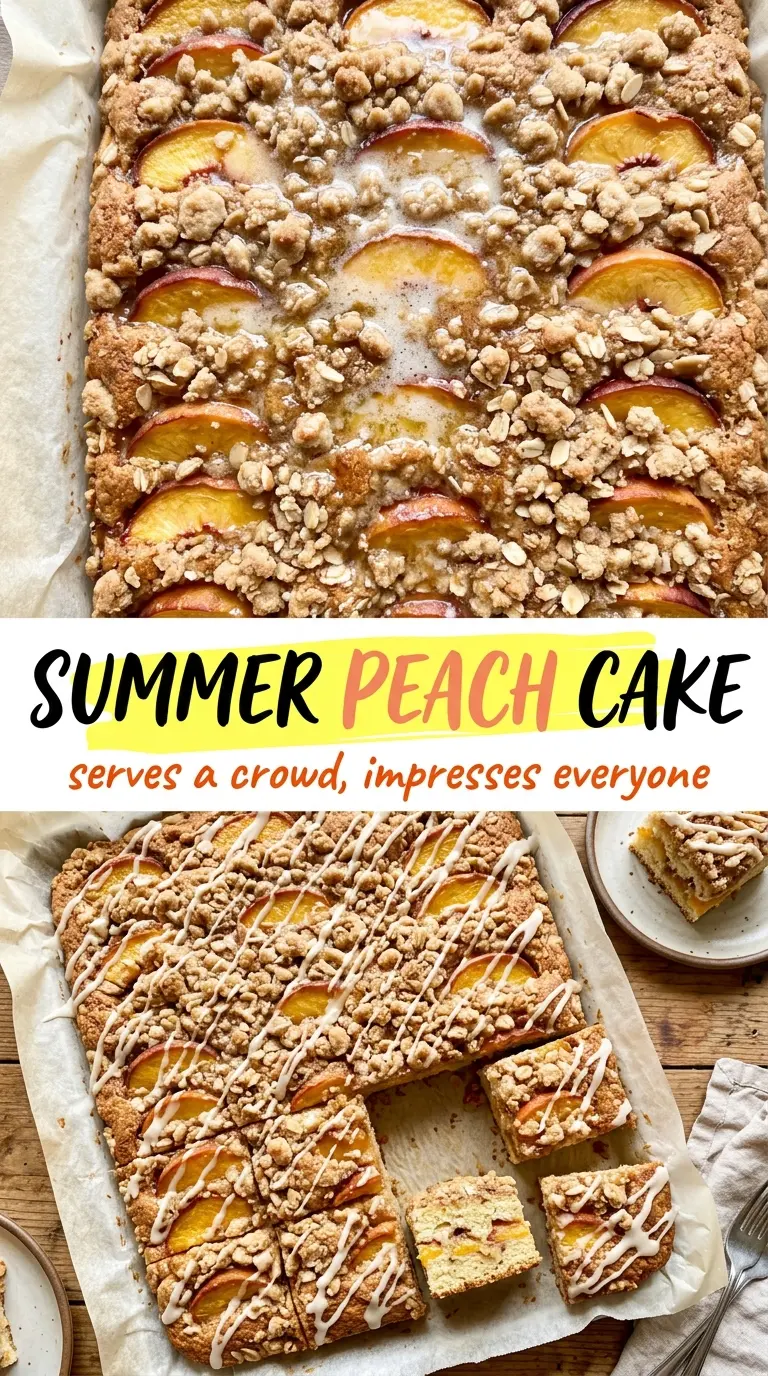 Summer Peach Cake juicy moist golden