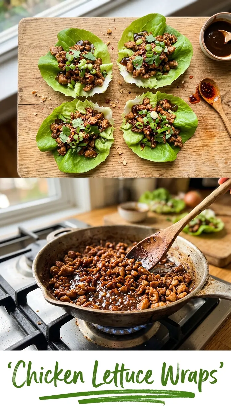 P.F. Chang's chicken lettuce wraps crisp glossy