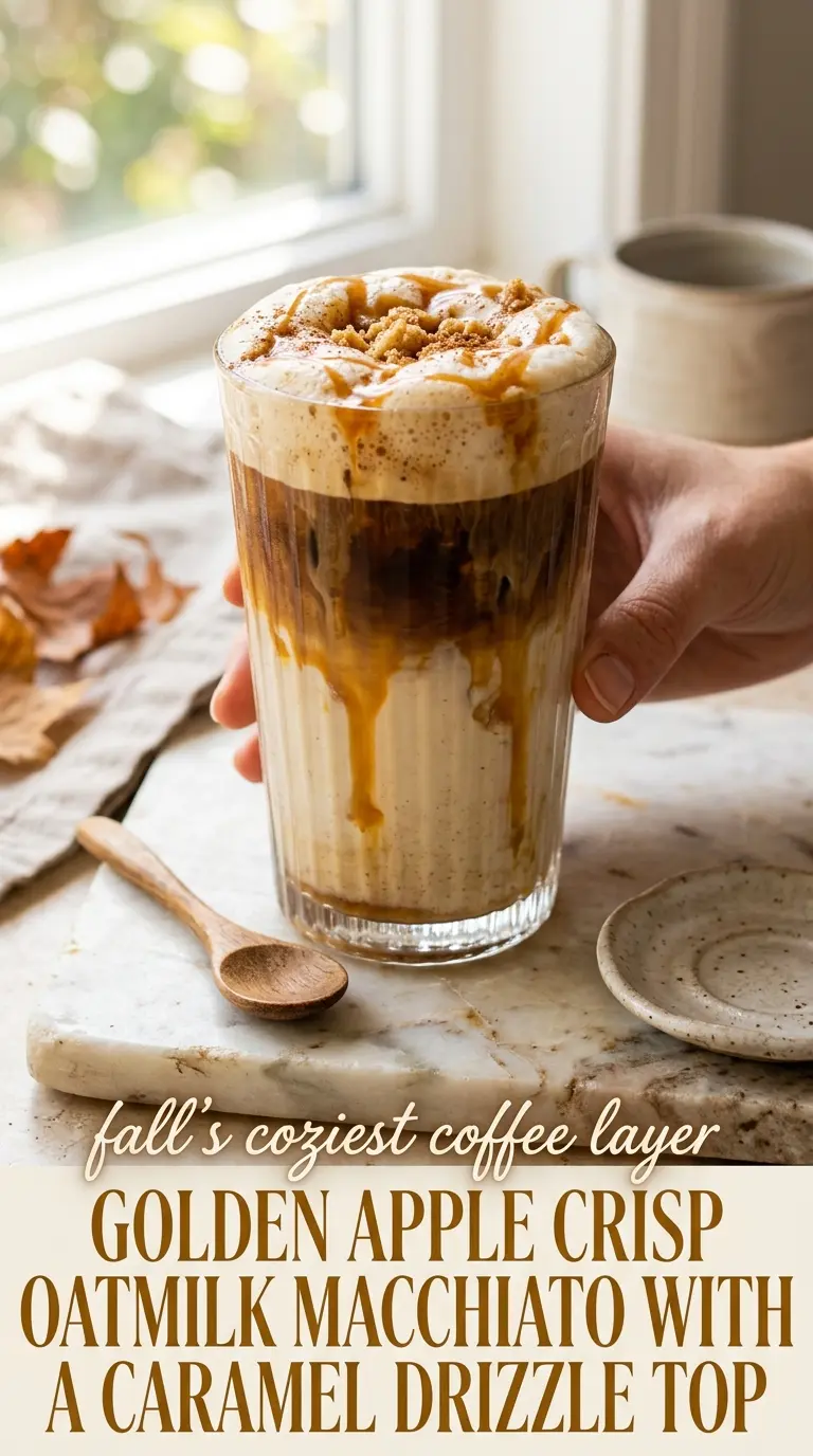 Apple Crisp Macchiato cinnamon spiced layered