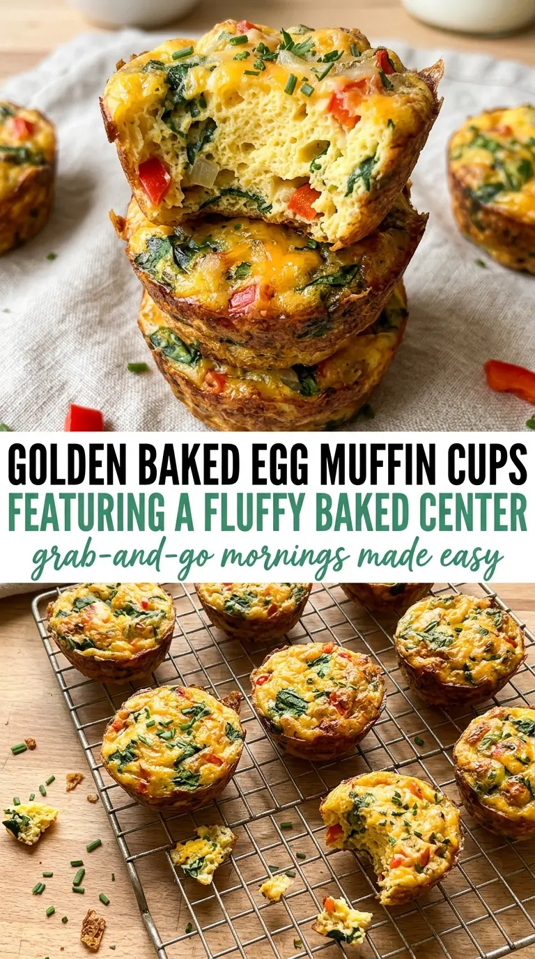Baked Egg Muffin Cups fluffy golden savory