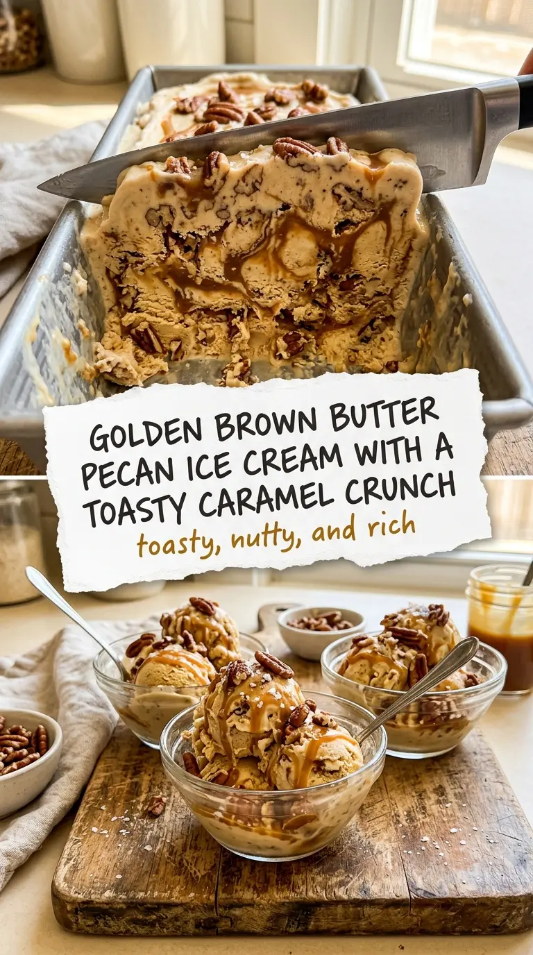 Brown Butter Pecan Ice Cream creamy toasted nutty