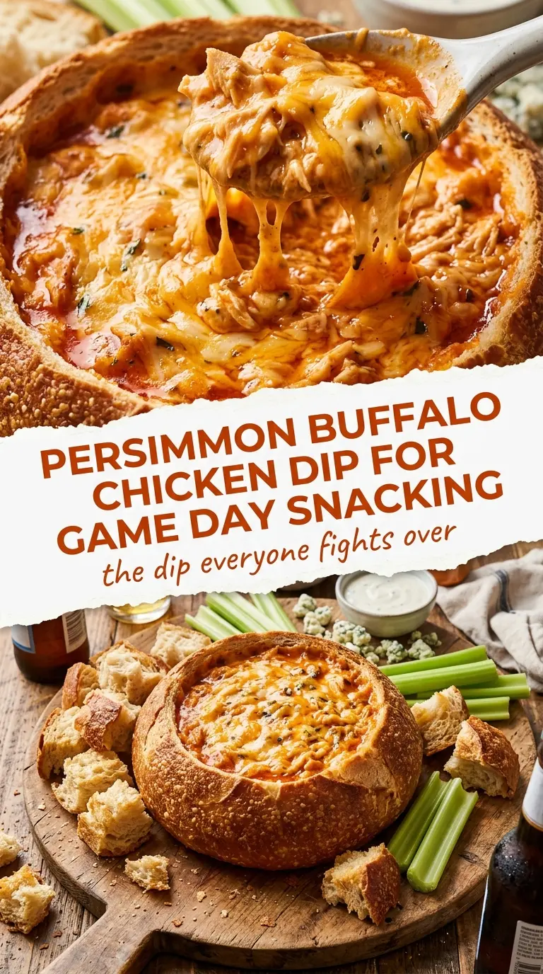 Buffalo Chicken Dip bread bowl creamy cheesy